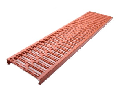 LEH PB Sicherheits-Laufrost 250x1000mm ziegelrot