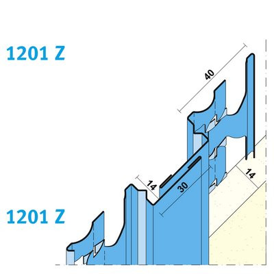 Maisch Dehnungsfugenprofil 14mm 2.5m 01201 250,0 Z - Innen