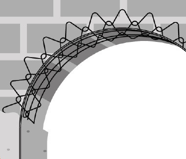 WIDRA Drahteckwinkel APBK weiß 2.95m f. Bogen m. Kunststoffkante
