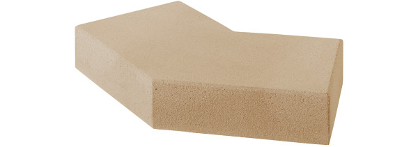 Stufe Vios 135° Ecke 50-50x35x15cm beige. kugelgestrahlt