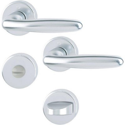 Ammon WC-GARNITUR ALU SILBER VERONA F1 eloxiert 1510/273P