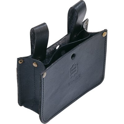 Triuso Nageltasche echtes Leder schwarz 1 Fach