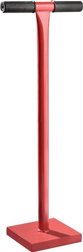 Erd-/Betonstampfer L.200mm B.200mm m.schwarzem Ku.T-Griff Stahl.lack.