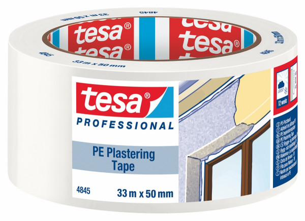 tesa® Putzband PE 33mx50mm weiß - 4845