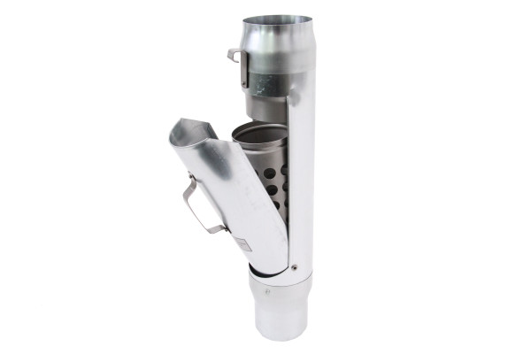 Zink Madema Rohrlaubfang Ø 80mm mit Edelstahlkorb