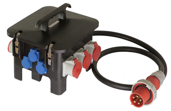 Schwabe M6 Mobiler CEE Baustromverteiler 400 V 63 A 43 kW schwarz