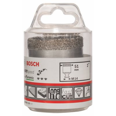Bosch Diamanttrockenbohrer Dry Speed Best Keramik 60x35mm