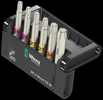 Wera Bit-Set Bit-Check 6 Wood TX HF 1