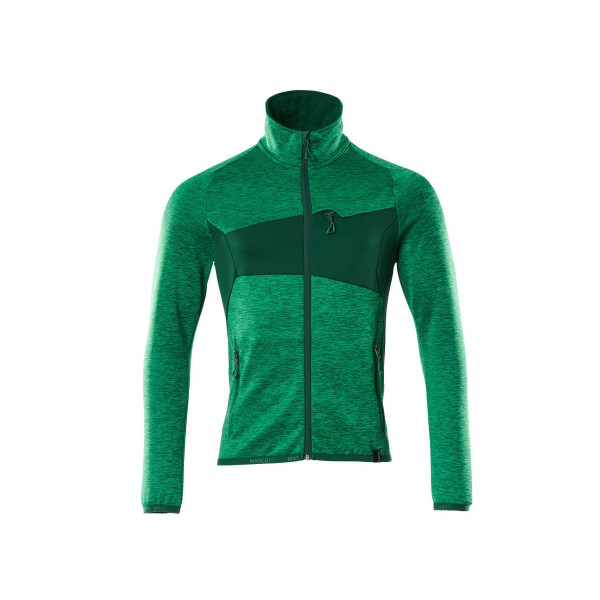 MASCOT® Fleecepullover mit Reißverschlus grasgrün/grün XL