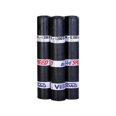 VEDATECT AL+G 200 S4 blank Dampfsperr-Schweissbahn 5.00qm Rolle