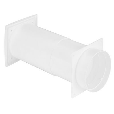 Upmann Teleskopkanal-Lüfter DN 125 Anschluss rund weiß - 66152