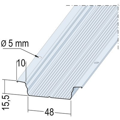 Maisch hat ceiling profile vz 48mm 4.0m 05114 400.0