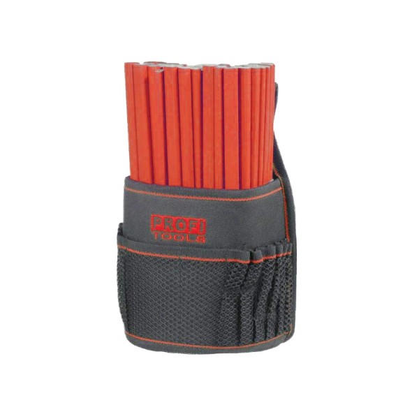 Profi Nageltasche Nylon m. 72 Stück Zimmermannsbleistifte