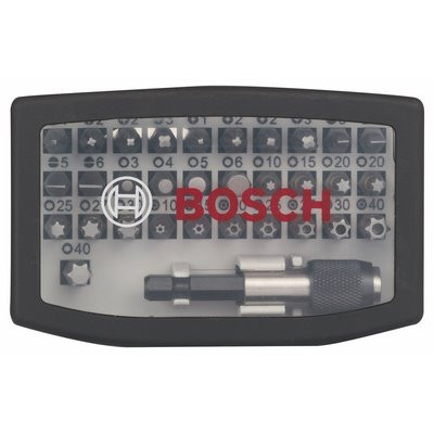Bosch screwdriver bit set 32 pieces.