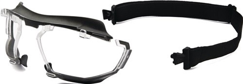 Additional frame and headband 5X1K10000 EN 166 marking 3 temples gun metallic/grey