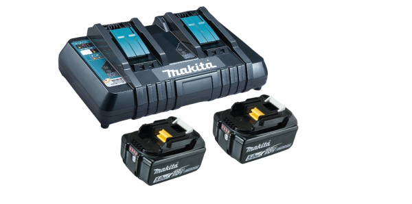 Makita Power-Source Kit 5.0 Ah 18.0 V 1 Ladegerät + 2xAkku BL1850B - 199482-2