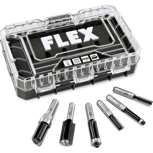 FLEX CER Bit Set 2 Fräser 6-teilig