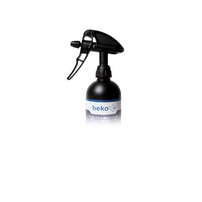 Beko Rundflas. Performance 750ml schwarz HD-PE m.Schraubverschl.Push Turn silber