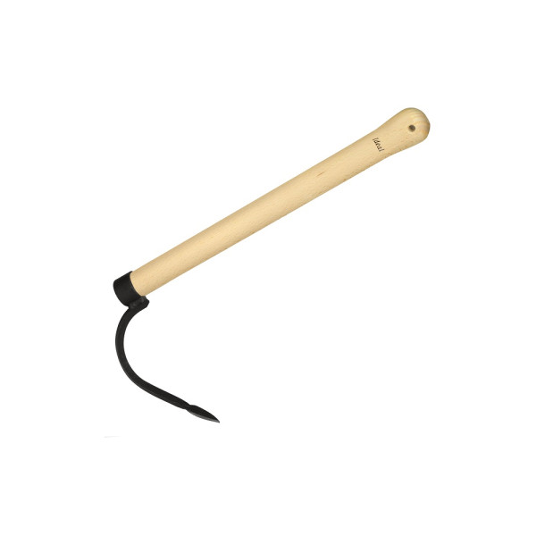 Ideal sow tooth pointed blade sharp angled 40 cm beech handle hand-hardened