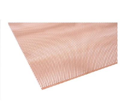 Kupfer Lochblech 0.6x1000x2000mm Rv 5/7 freier Lüftungsquerschnitt 46.27%