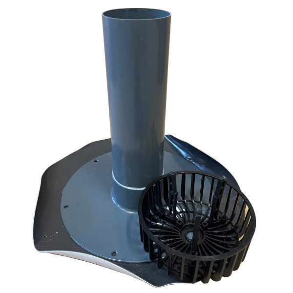 Fleck Flachdach-Ablauf DN 100 m Kiesfang inkl. Thermofol D Nr. 9 - 4300010009