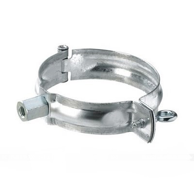 LEH VZ Ablaufrohrschelle DN100mm m. Gewindemuffe M8/M10