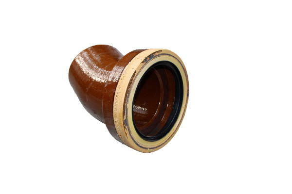 Steinzeug-Bogen DN 200 30 Grad Normallast Steckmuffe L