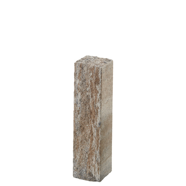 End palisade Via Leano 15x14x60cm shell limestone nuance. used shot blasted