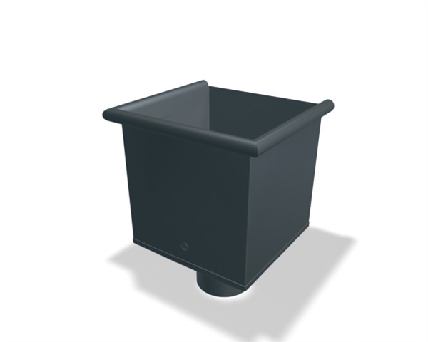 PREFA Wasserfangkasten 100 P.10 m. exzentrischem Ablauf anthrazit