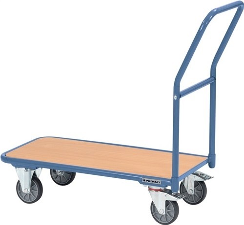 Plattformwagen Ladeflächen L850xB450mm STA taubenblau Trgf.250kg