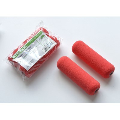 Nespoli MicroCrater paint roller red 2 pieces 10cm special foam