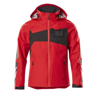 MASCOT® Hard Shell Jacke wasserdicht verkehrsrot/schwarz Gr. M