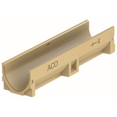 ACO Self® Euroline Rinnenelement o. Rost o. Stutzen befahrbar 500x118x97mm