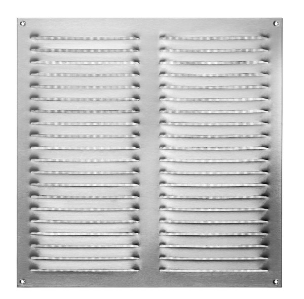 Upmann Wetterschutzgitter ALU 300x300 RAL 7024 graphitgrau mit Mittelsteg