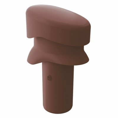 Klöber Venduct® ventilation pipe short KE8026 DN100 dark brown with rain cover