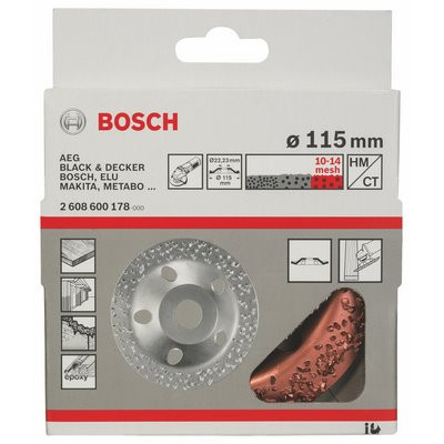Bosch Hartmetall-Topfscheibe grob 115x22.23mm schräg