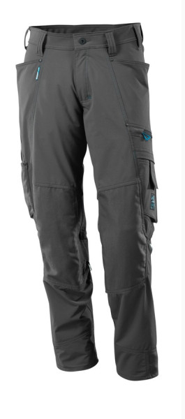 MASCOT® ADVANCED trousers with knee pockets stretch fabric dark anthracite size 82C48