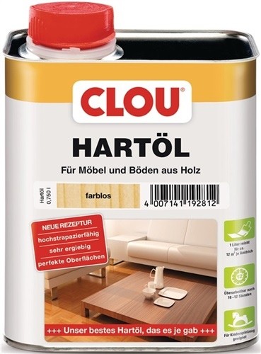 Hartöl farblos 750 ml Dose CLOU