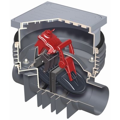 ACO Quatrix-K Fäkalrückstauautomat Typ3 DN150 m. Schachtsystem
