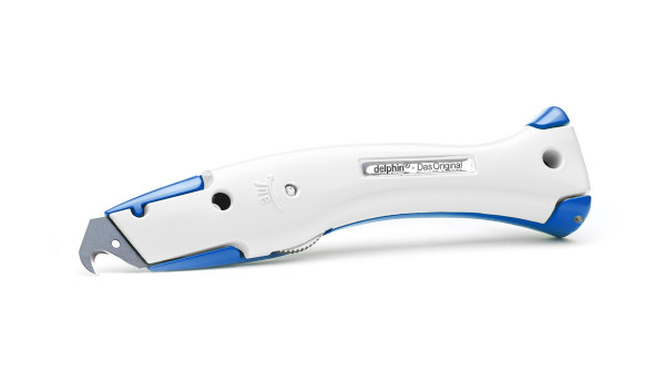 Delphin®-03 Club Edition Blau-Weiß Universalmesser inkl. Kunststoffköcher