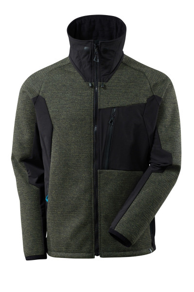 MASCOT® ADVANCED Strickjacke m. Membran moosgrün/schwarz Gr. L