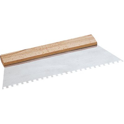 Triuso adhesive spatula 300mm toothed 6mm rectangular toothing