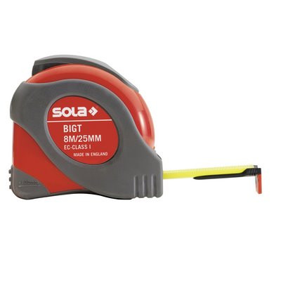 Miernik rolkowy Sola BigT 8 m 25 mm klasa EC 1