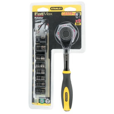 SBD Steckschlüssel-Set 1/4'' 11tlg m. FatMax Rotator-Umschaltknarre - 0-94-607