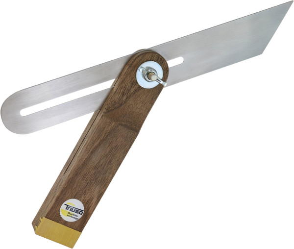 Triuso Schmiege 300 mm Holzschenkel mit Messingbeschlag