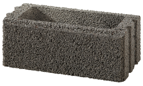 Grundelement Terrano 50x25x20cm grau. haufwerksporig
