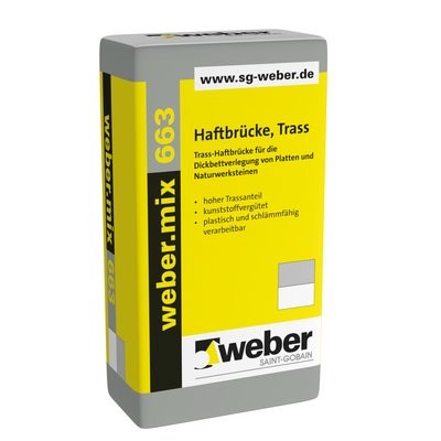 SGW weber.mix 663 Haftbrücke Trass 25kg Sack