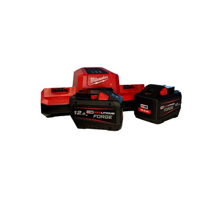 Milwaukee Akku-Starter Set M18FORGENRG 122DBSC 2 x 12,0 Ah Akkus und Ladegerät