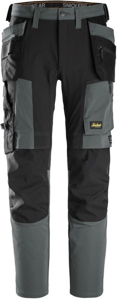 Snickers Allround Stretch Arbeitshose HP stahlgrau-schwarz - Gr. 54