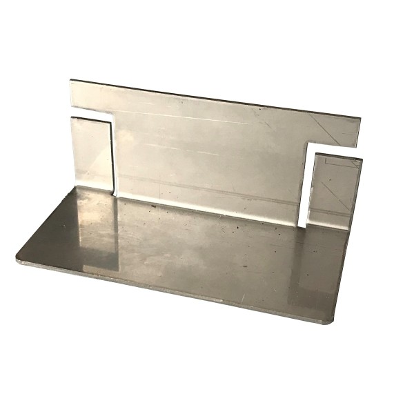 Monsun Drain Endkappe 100 Edelstahl f. Rinnenbreite 100mm, Höhe 50mm